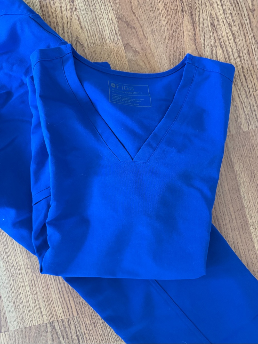 Figs Women's V-Neck Tunic in Royal Blue